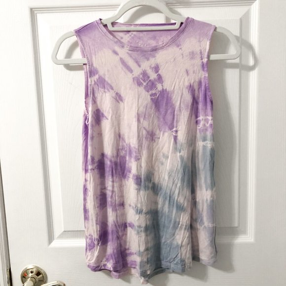 NWOT Athletic Tie Dye Workout Tank - Picture 1 of 5